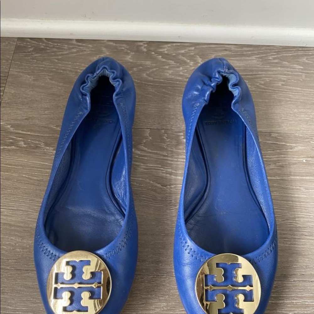 Tory Burch blue Minnie travel ballet flat - Picture 2 of 3
